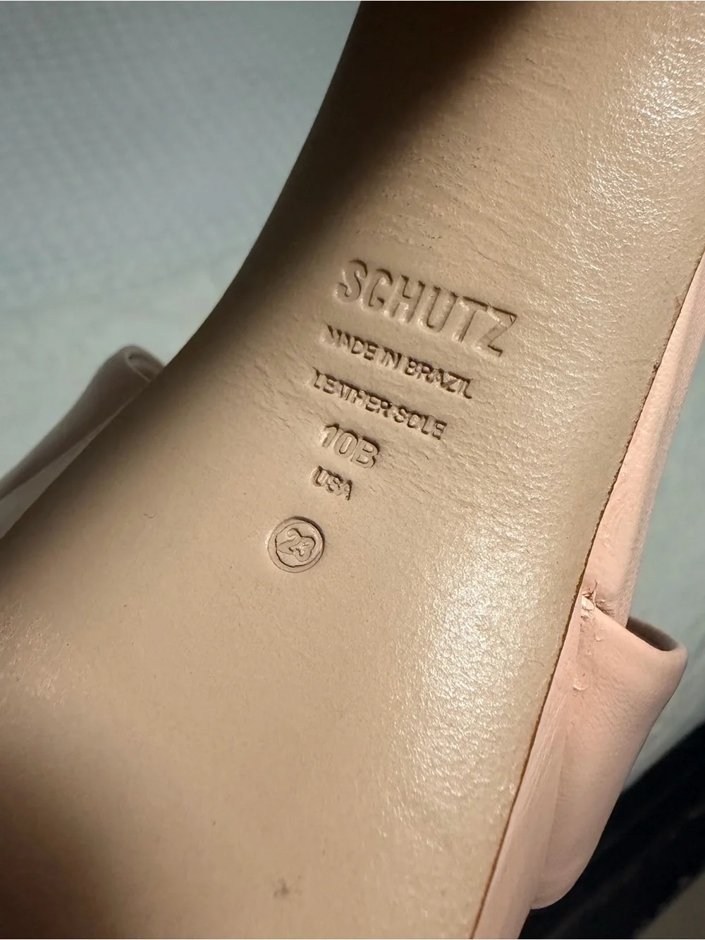 SCHUTZ Blush Pink Platform Strappy Heels